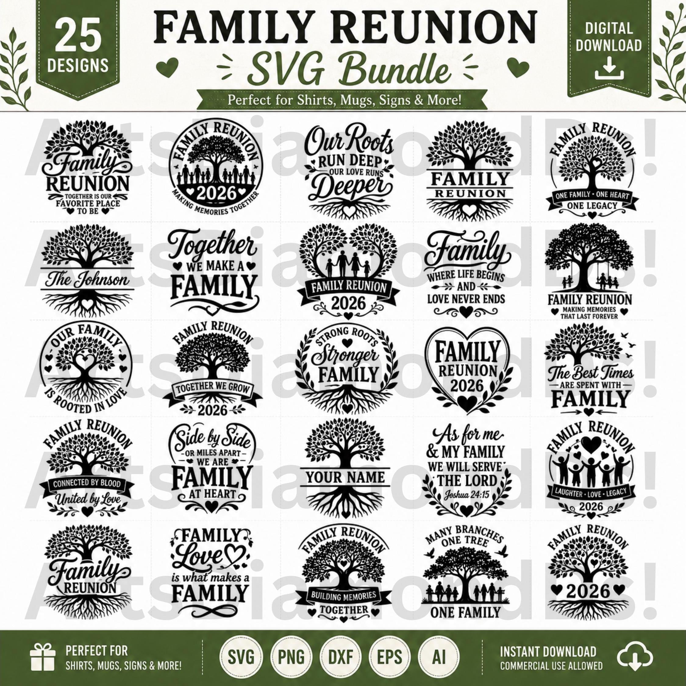 Family Reunion SVG Bundle 25 Designs, Family Reunion PNG 2026, Family ...