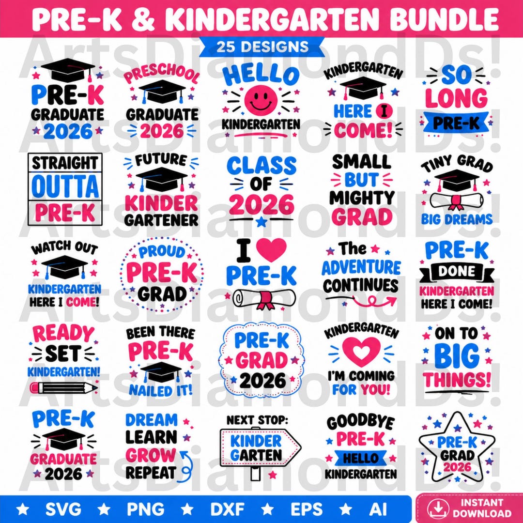 Pre-k Graduation SVG, Pre-k Graduation Svg Bundle, Pre-k Graduation ...
