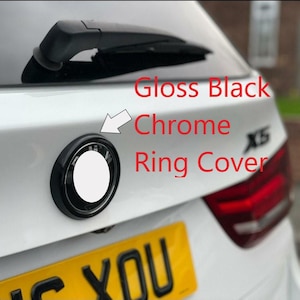 Gloss Black Rear Badge Ring Cover for BMW X5 (F15 2013-18) Trim Accessory