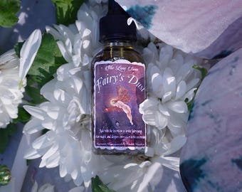 Fairy’s Dust Spiritual Oil (1 oz) – Dream Magic, Intuition, Fairy Energy, Ritual Oil, Witchcraft, Sleep & Meditation Anointing Oil