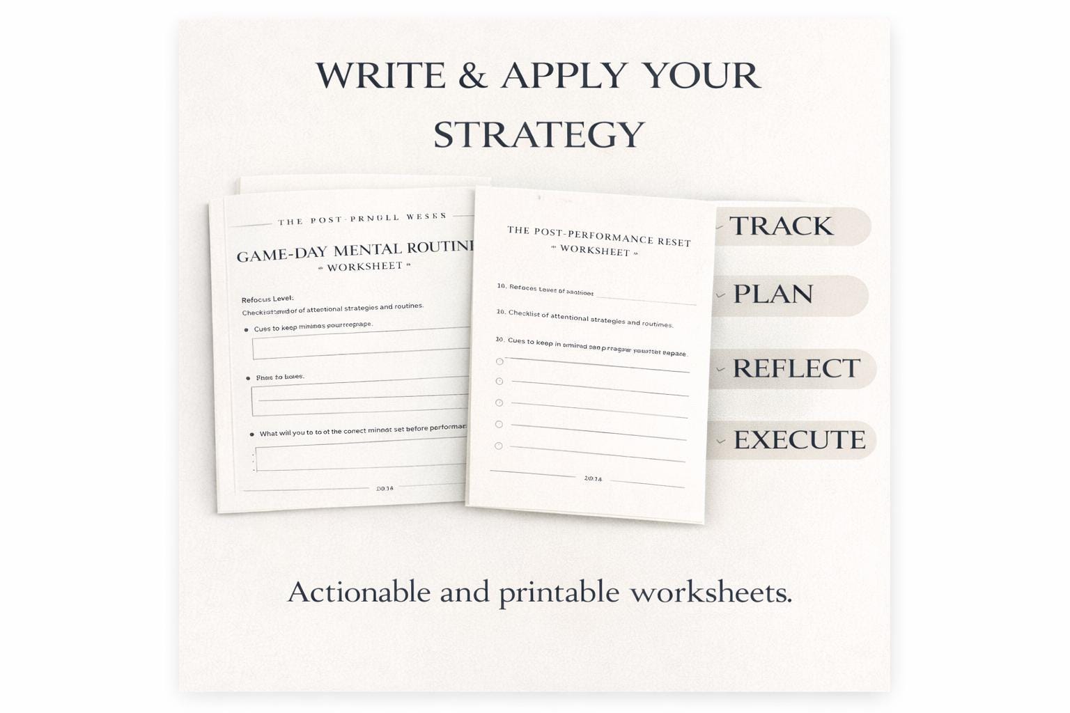 The Athlete Focus System Pro Edition | Mental Performance Workbook for ...