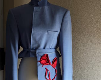 Upcycled Wool Jacket M-L – Oversized Tailored Blazer, Reworked Menswear, One of One Sustainable Piece.