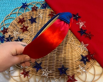 Handmade Red Satin Headband – Hair Accessory