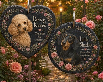 Personalized Golden Retriever Memorial Garden Stone, Custom French Bulldog Remembrance Plaque, Loss of Pet Sympathy Gift