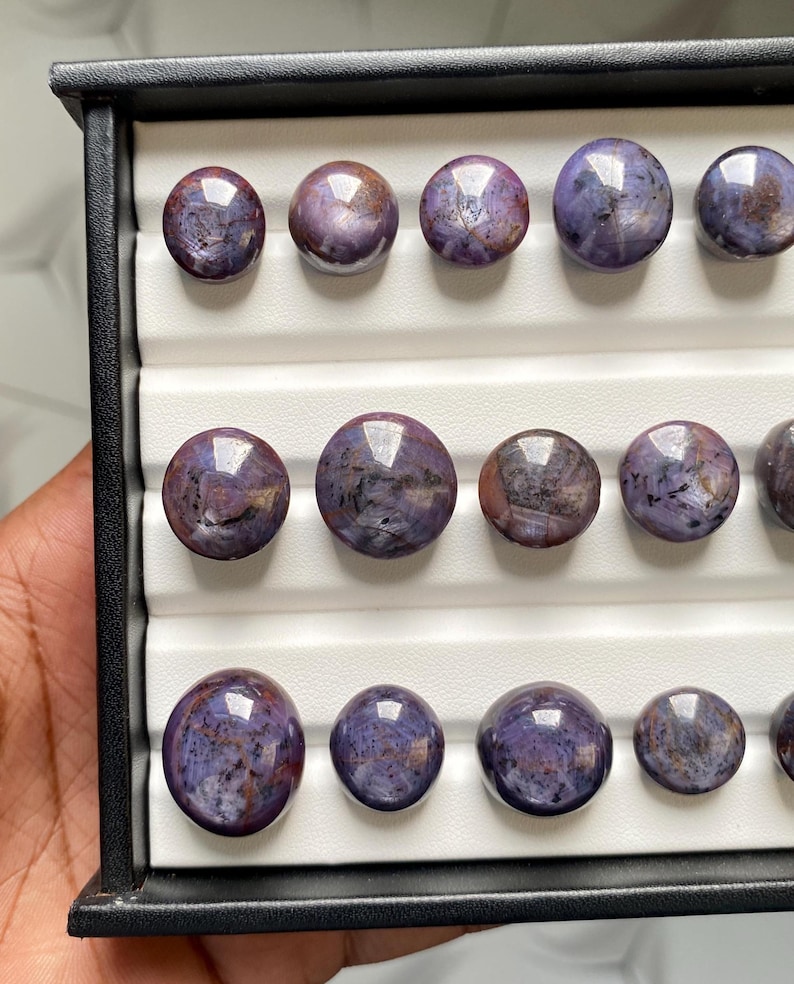 Natural Ruby Star Cabochon | Star Ruby Loose Gemstone | Ruby Star Stone ...