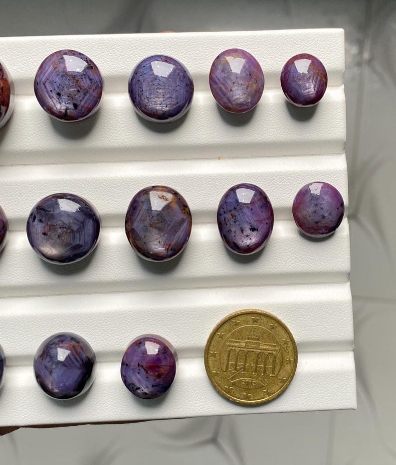 Star Ruby Cabochon | Natural Ruby Star Gemstone | Ruby Cabochon Loose ...
