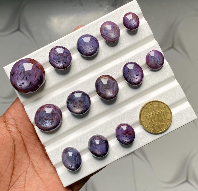 Star Ruby Cabochon | Natural Ruby Star Gemstone | Ruby Cabochon Loose ...