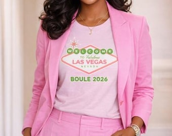Celebrate in Las Vegas 2026 Boule T-Shirt | Green Text