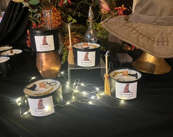 Magical Sorting Candle: Discover Your Wizarding House with Soy Wax and Wood Wick