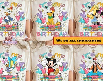 Camiseta de Mickey y sus amigos "Es mi cumpleaños", regalos personalizados de cumpleaños de Minnie, Donald y Pluto de Disneyland, viaje familiar de cumpleaños a Disneyland.