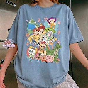vintage Toy Story 5 T-shirt Vous avez un ami en moi, Disneyland Buzz, t-shirt Woody Rex Lilypad Smarty, voyage assorti en famille Disneyland image 1