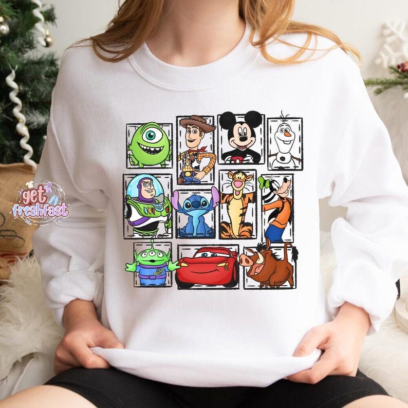 Disney Pixar Fest Shirt, Toy Story Sweatshirt Inside Out Shirt, DisneyCars Trip TShirt Disneyland Up Movie Tee, Family Vacation Gift Tee imagem 2