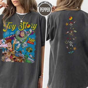 Disneyland Pixar Toy Story 5 Shirt, Woody Buzz Lightyear Lilypad Shirt, Comfort Colors Lilypad Toy Story Shirt, Wdw Movie Characters Tee image 1