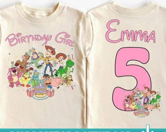 Disneyland Toy Story Cumpleaños Niña PNG, Cumpleaños Personalizado de Toy Story, Descarga PNG Familiar Personalizada de Pixar