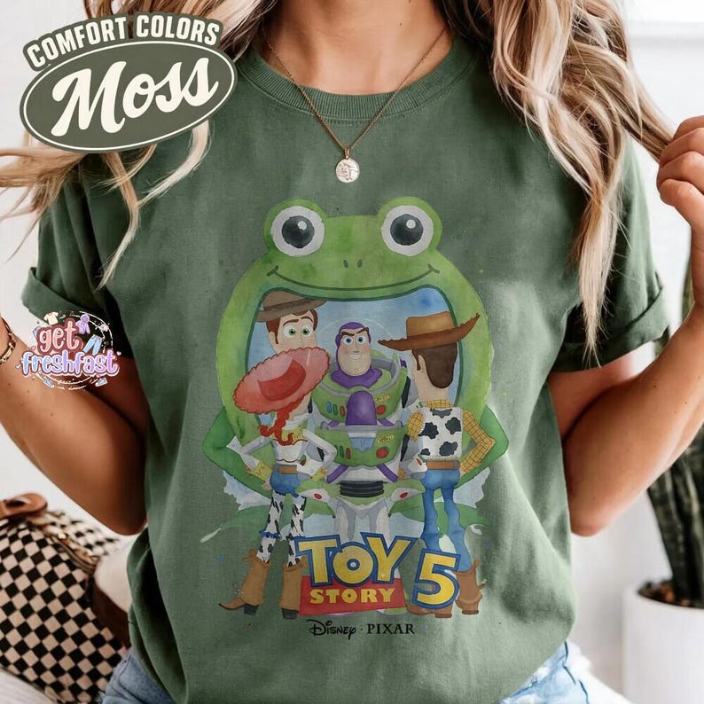 Disneyland Pixar Toy Story 5 T-shirt, You've Got A Friend In Me Shirt, Toy Story Characters Tee, Woody Buzz Jessie, Family Matching Trip Tee image 4
