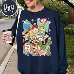 vintage Toy Story 5 T-shirt Vous avez un ami en moi, Disneyland Buzz, t-shirt Woody Rex Lilypad Smarty, voyage assorti en famille Disneyland image 4