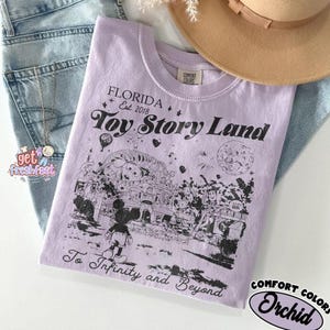 Comfort Colors Toy Story Land Vintage Shirt, Disney Pixar Toy Story 5 Tee, Woody Buzz Toy Story Party, Disneyland 2026 Shirt, Disney Family image 4