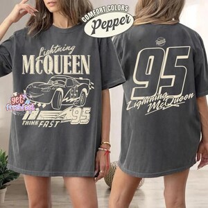 Vintage Lightning Mcqueen Comfort Shirt, Disneyland Cars Shirt, Disneyland Pixar Cars Shirt, Cars Family Vacation 2026 Tee, Cars land shirt image 2
