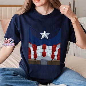 Marvel Avengers Endgame Costume Halloween Shirt, Spiderman Ironman Captain America Shirt, Superheroes Cosplay Party 2026 Tee afbeelding 4