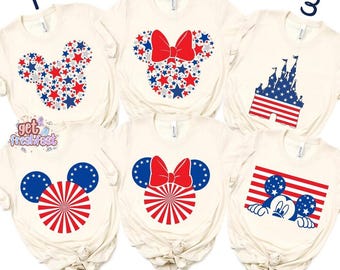 Disneyland Patriotic Memorial Day Shirt, Disneyland Mickey USA Shirt, 4th July Shirt, Disneyland Patriotic Tee, American Couple Tee