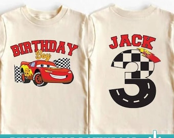 Custom Disneyland Cars Birthday PNG, McQueen Birthday Boy Tee, Lightning Birthday Family Matching, Racing Cars Birthday Trip PNG Download
