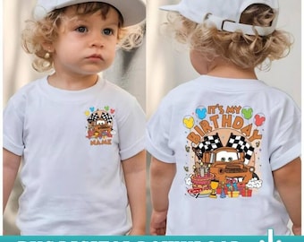 Benutzerdefinierte Name Cars Geburtstag PNG, Tow Mater und Familie Passender Geburtstag, Disneyland Birthday Boy PNG Download