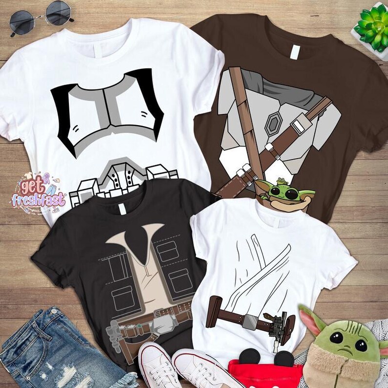 StarWars Characters Halloween Costume Shirt, Baby Yoda Darth Vader Storm Trooper Han Solo, Galaxy's Edge Shirt, Disneyland Trip 2026 image 4