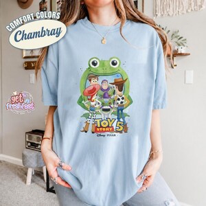 Disneyland Pixar Toy Story 5 T-shirt, You've Got A Friend In Me Shirt, Toy Story Characters Tee, Woody Buzz Jessie, Family Matching Trip Tee image 2