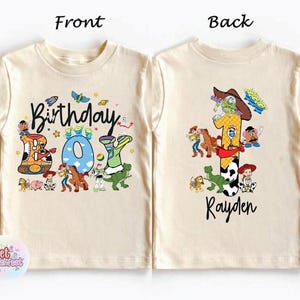 Personalized Name Disneyland Toy Story Boys Birthday Shirt, Custom Toy Story shirt, Toy Story Gift, Family Matching Birthday Shirt image 1