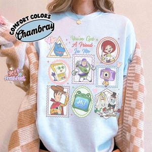 Comfort Colors Disney Pixar Toy Story 5 Shirt, You've Got A Friend In Me Tee, Woody Etch Lenny Mr Spell Lilypad, Family Vacation 2026 Trip image 1