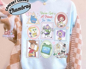 Comfort Colors Disney Pixar Toy Story 5 Shirt, You've Got A Friend In Me Tee, Woody Etch Lenny Mr Spell Lilypad, Family Vacation 2026 Trip
