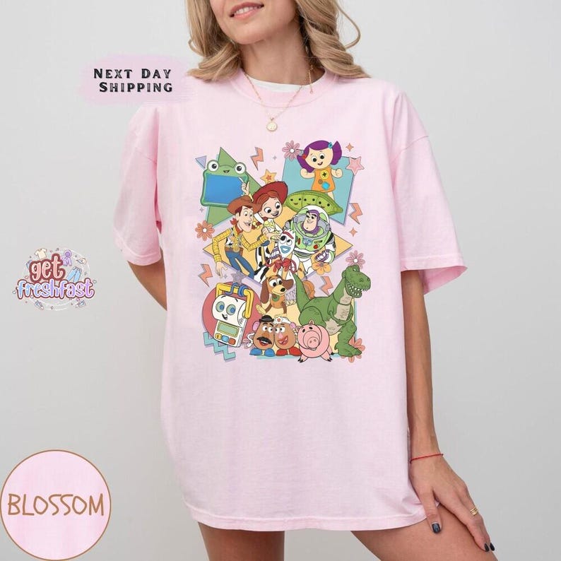 vintage Toy Story 5 T-shirt Vous avez un ami en moi, Disneyland Buzz, t-shirt Woody Rex Lilypad Smarty, voyage assorti en famille Disneyland image 3
