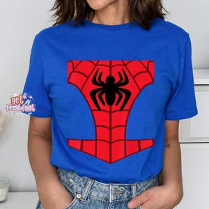 Spidey and His Amazing Friends Costume Halloween Shirt, Spider Man Costume Shirt, Miles Morales Ghost Spider Halloween, Halloween Group immagine 4