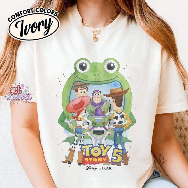 Disneyland Pixar Toy Story 5 T-shirt, You've Got A Friend In Me Shirt, Toy Story Characters Tee, Woody Buzz Jessie, Family Matching Trip Tee image 5
