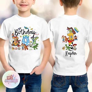 Personalized Name Disneyland Toy Story Boys Birthday Shirt, Custom Toy Story shirt, Toy Story Gift, Family Matching Birthday Shirt image 2
