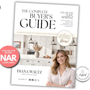 Real Estate Buyer Presentation, NAR Settlement, Real Estate Agent Marketing, Modern Buyer’s Guide, Realtor Consultation Luxury CMA, Canva