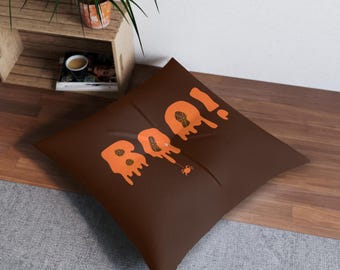Drippy BOO! Halloween Pillow | Tufted Floor Pillow