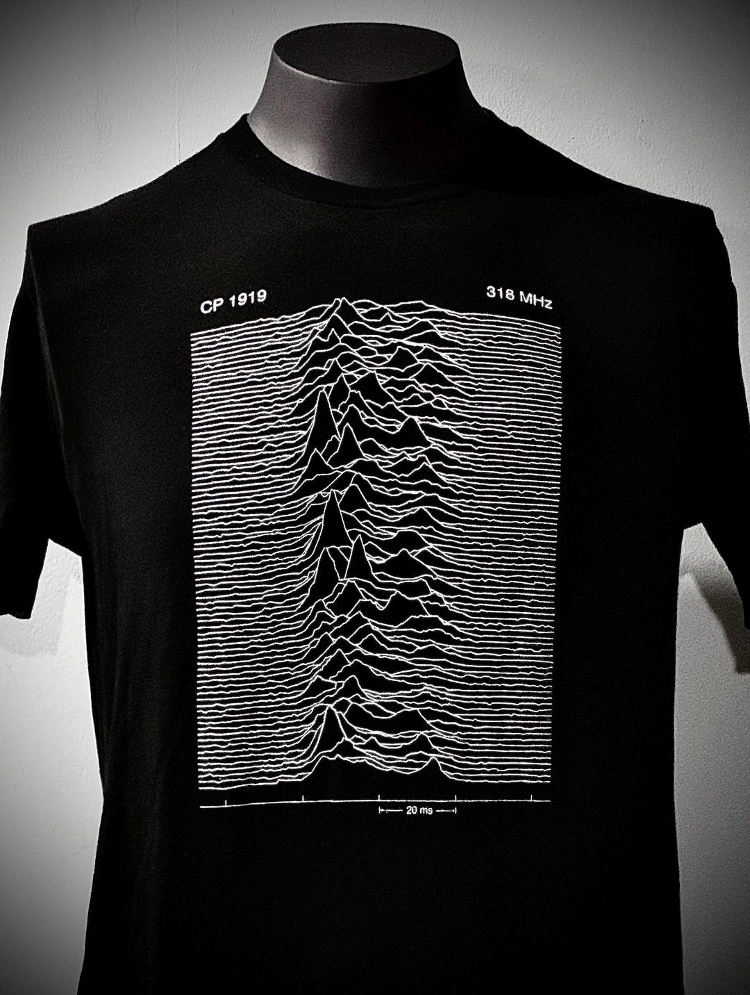 UNKNOWN PLEASURES Joy Division Style T-shirt CP 1919 - Etsy