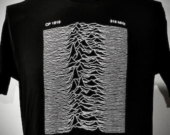 UNKNOWN PLEASURES Joy Division Style T-shirt CP 1919 - Etsy