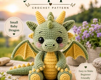Baby Dragon Crochet Pattern PDF