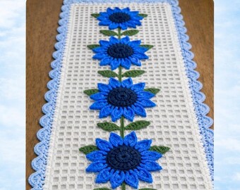 Crochet Sunflower Table Runner Pattern