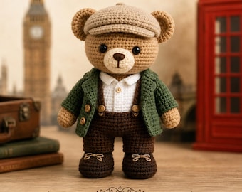 Little London Bear Crochet Pattern