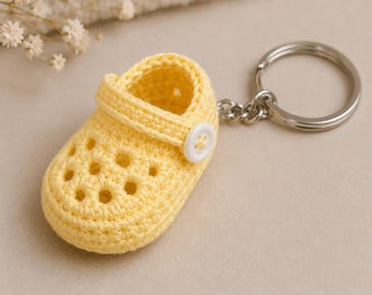Crochet Baby Crock keychain