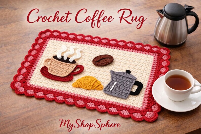 Crochet Coffee Rug - Etsy