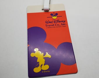 Zabytkowa zawieszka na bagaż Walt Disney Travel Co.