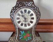 Vintage Westclox Rosefleur Electric Alarm Clock