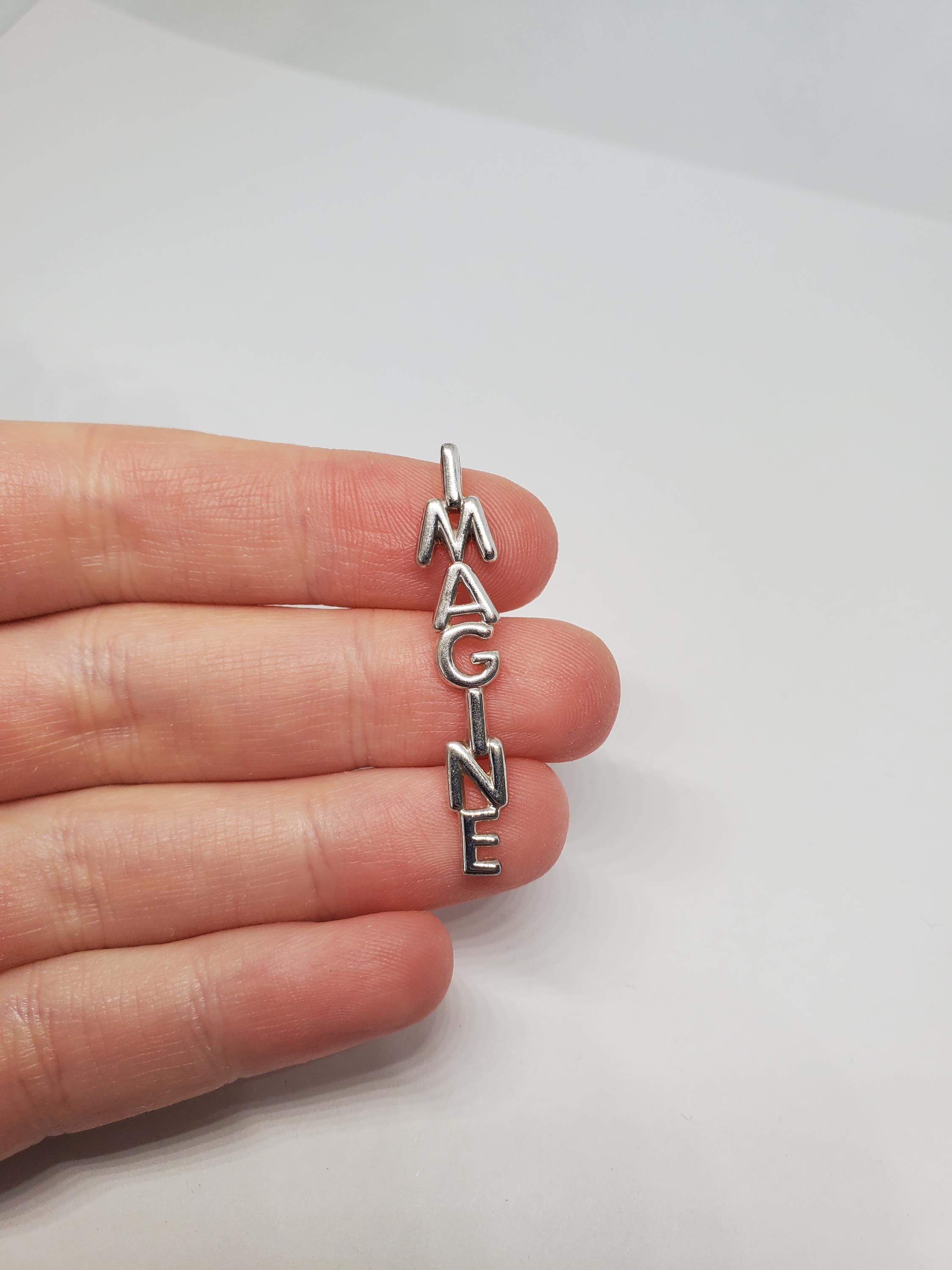 John lennon imagine necklace jewelry - Etsy 日本