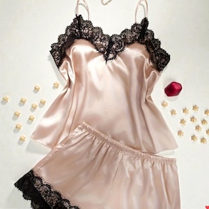 Silk Satin Pajama Set for Women - Luxury Satin Pyjamas