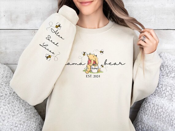 Personalized Mama Bear Winnie The Pooh Sweatshirt… - image 5