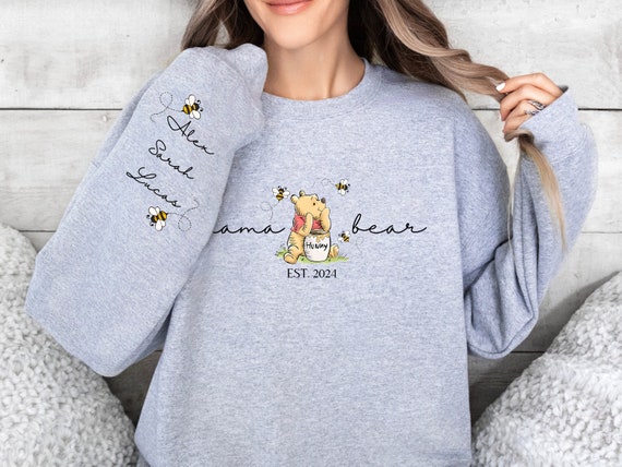 Personalized Mama Bear Winnie The Pooh Sweatshirt… - image 4